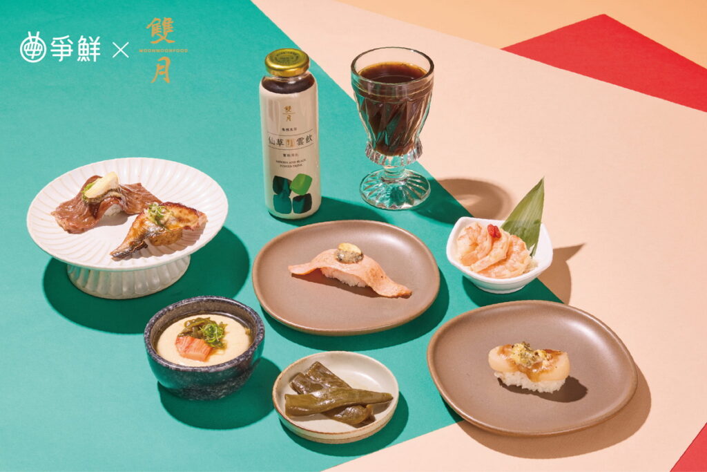 「松露乳酪和牛」、「極炙椒心乳酪干貝」、「蒜香松露奶香燒鮭」等聯名餐點在爭鮮迴轉壽司、爭鮮PLUS同步開賣,每一口都能吃到米其林級享受。