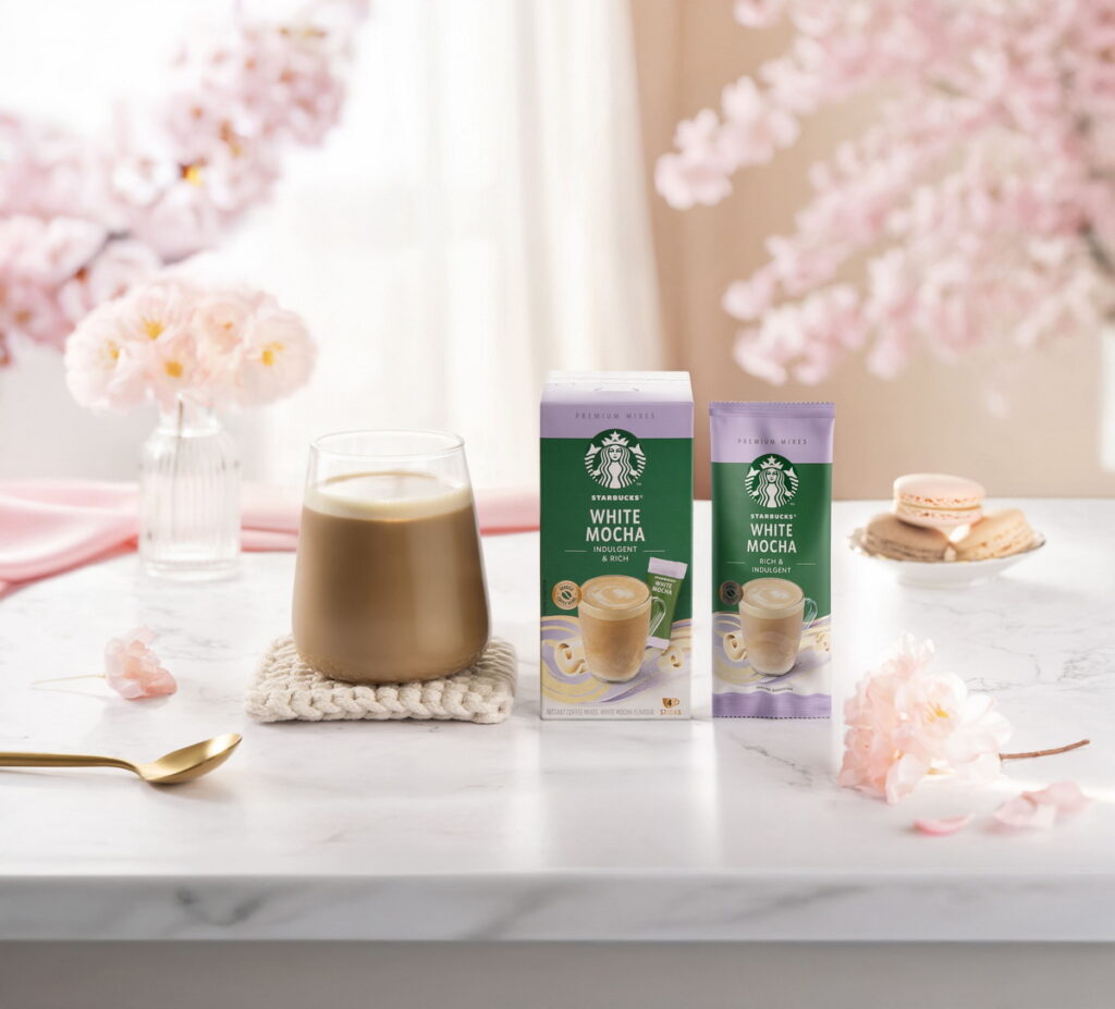 初春甜蜜星風味,白色情人節的浪漫選擇「星巴克®白雪摩卡」再掀熱潮!