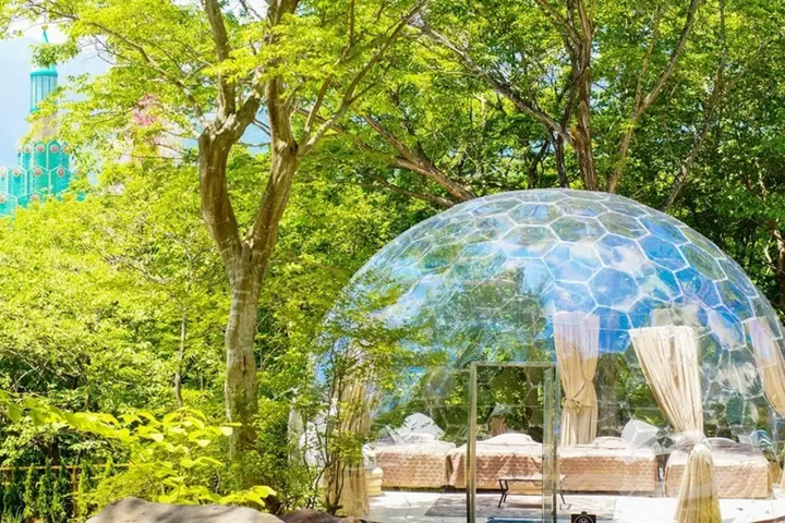 位於那須高原公園內的 TOWA Pure Cottage,榮獲2024樂天旅遊l「日本人氣豪華露營設施排名」第一名。 圖:TOWA Pure Cottage官方網站/來源