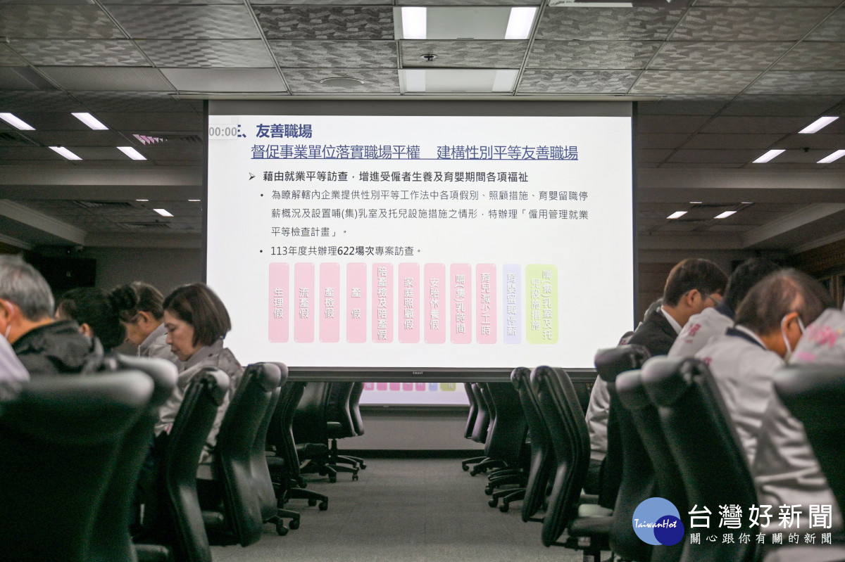 婦幼局及勞動局「用心顧媽咪 就業伴妳行」專題報告。