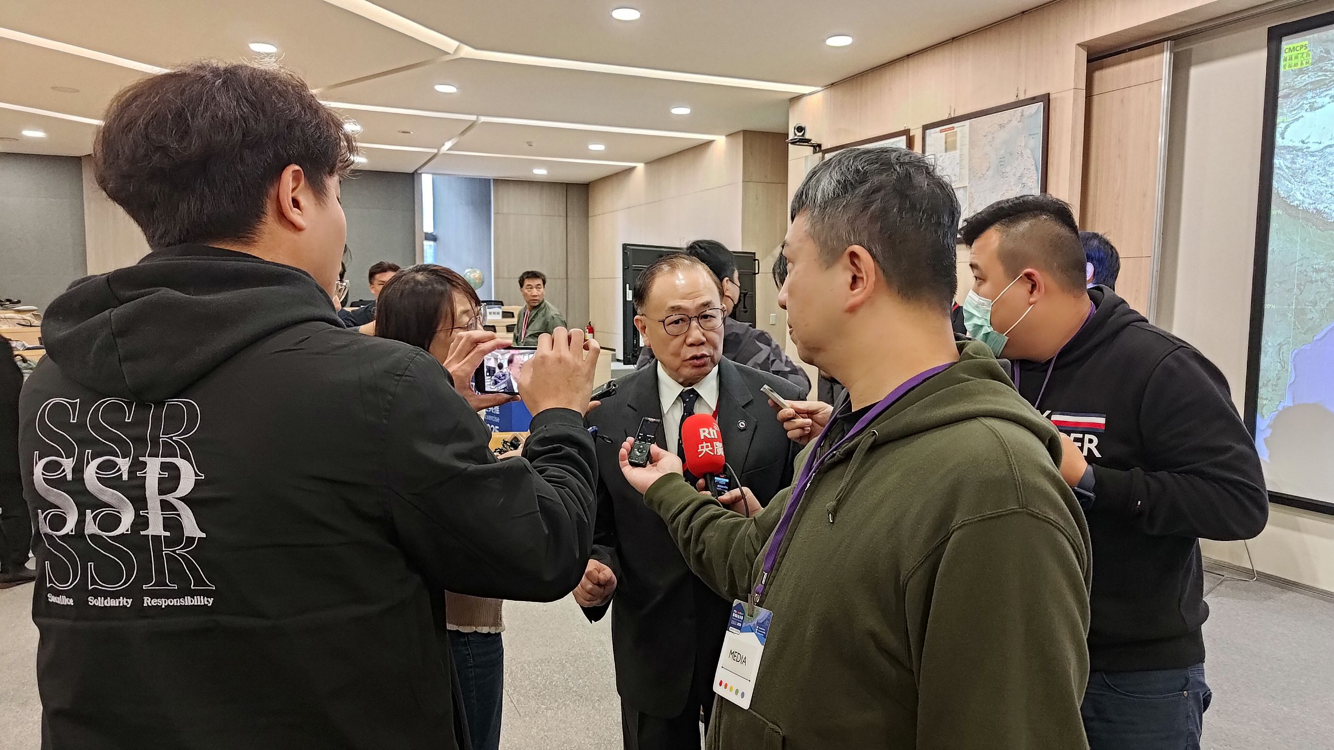 2025 TTX區域安全兵推今進行國安政經推演,國民黨立委陳水康接受媒體採訪。陳永康辦公室提供