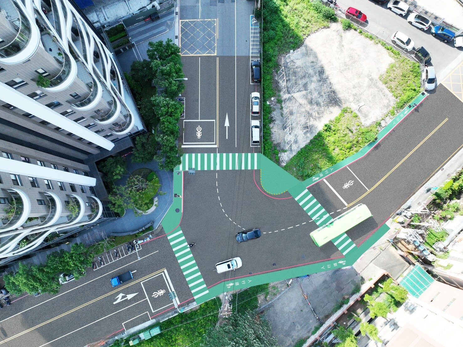守護1.2萬名師生通學安全　中市啟動南屯嶺東路與建功路口改善工程