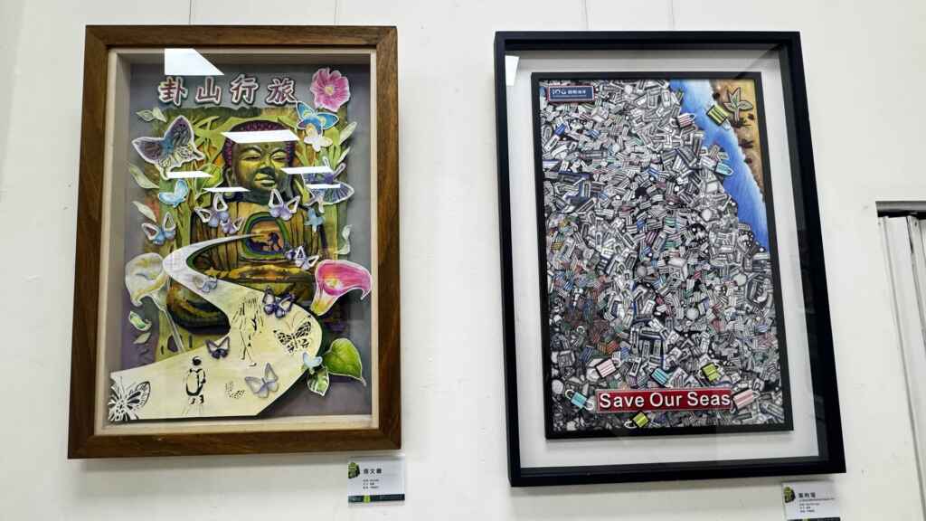 ▲彰藝中國中部第9屆美術班畢業展作品。（記者林明佑攝）