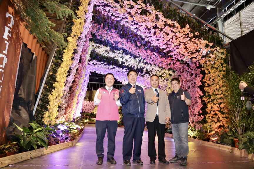 展區將蘭花結合時尚、光影科技與沉浸式體驗，增添前衛感與文化層次。