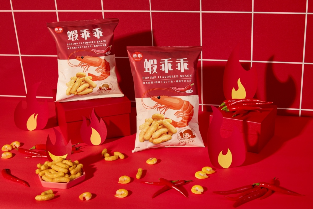 ▲另有辣味的蝦乖乖,適合嗜辣者入手,微辣香氣恰到好處。(圖/乖乖提供)