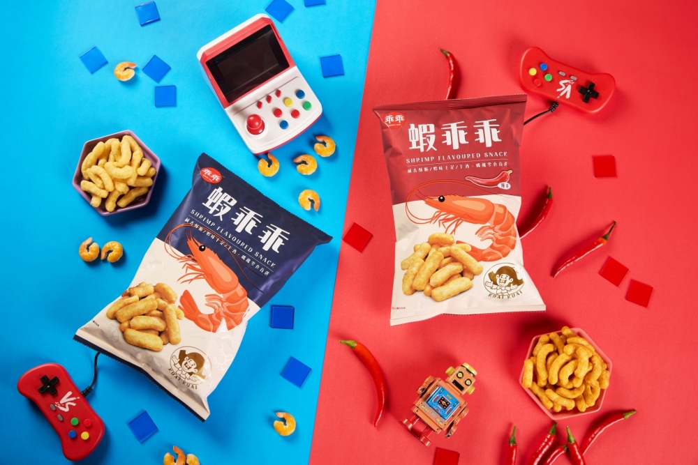▲酥脆香濃的蝦味零食,一口咬下滿是鮮香,追劇、聚會還是午後小憩,都是最佳美味搭檔。(圖/乖乖提供)
