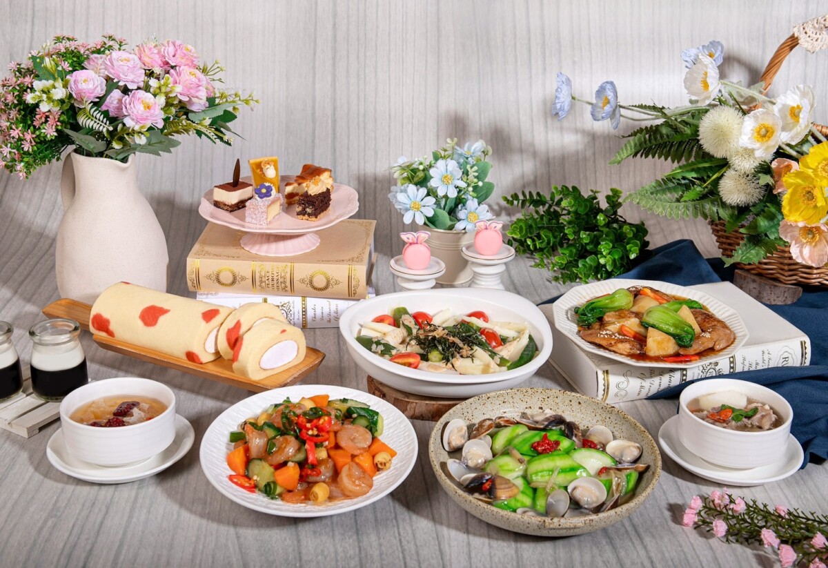 台北凱達百宴自助餐廳的餐檯也換上輕盈春裝，於3月7日起將為女性朋友們獻上繽紛浪漫的春季饗宴。