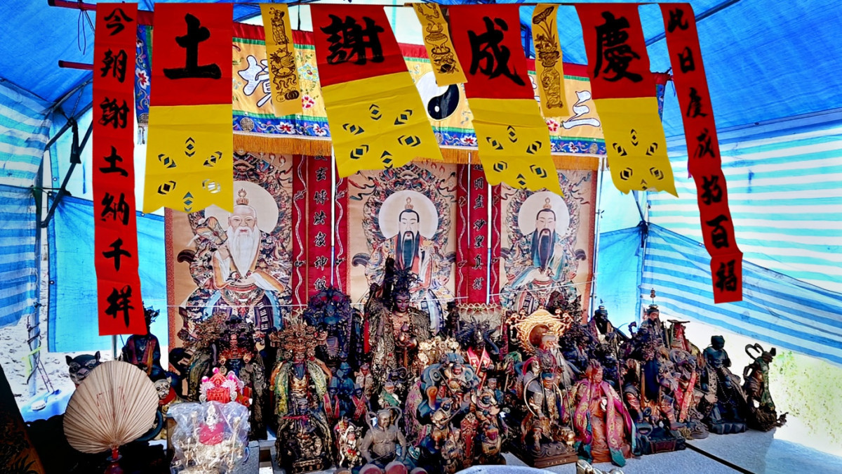 華山無極玄明宮輔玄觀謝土法會隆重舉行，祈求新廟建設順利，並積極籌募建廟基金，誠邀善信護持，共同完成建廟心願。（圖／華山無極玄明宮輔玄觀提供）
