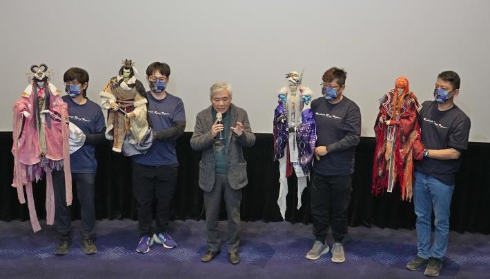 5b霹靂國際多媒體公司董事長黃文章感謝張麗善縣長以實際行動支持布袋戲文化。(記者廖承恩翻攝)