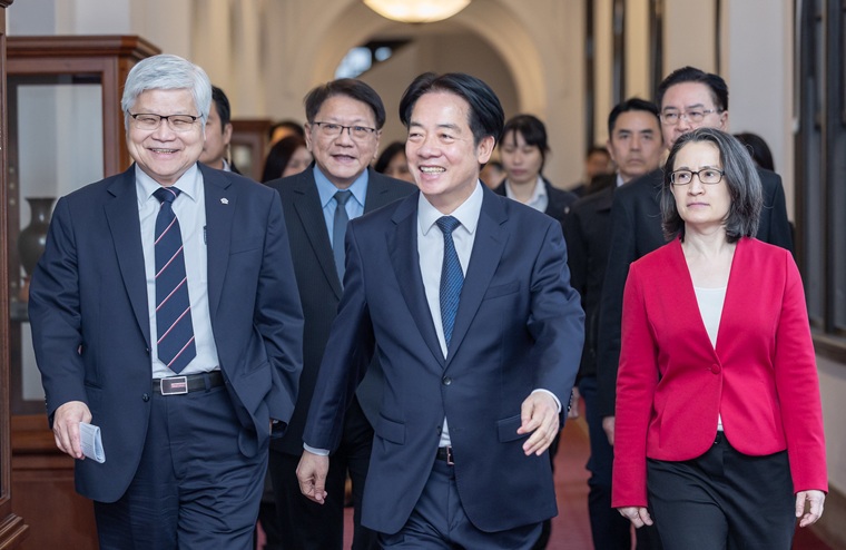 圖/台積電是民間企業,不是國有企業,去哪裡投資,會以利潤為主要考量,對台積電赴美,賴清德樂觀其成。(總統府網站)