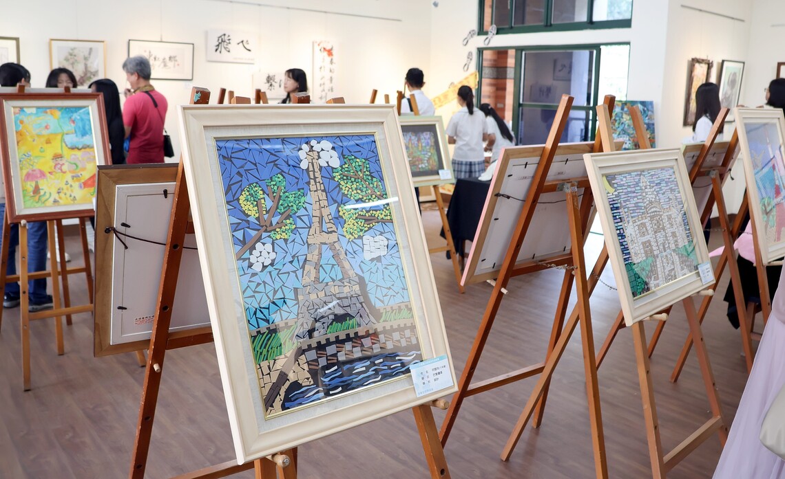 三民國中、七賢國小、屏山國小三校聯展開幕 「GLORY」裝置藝術閃耀校園
