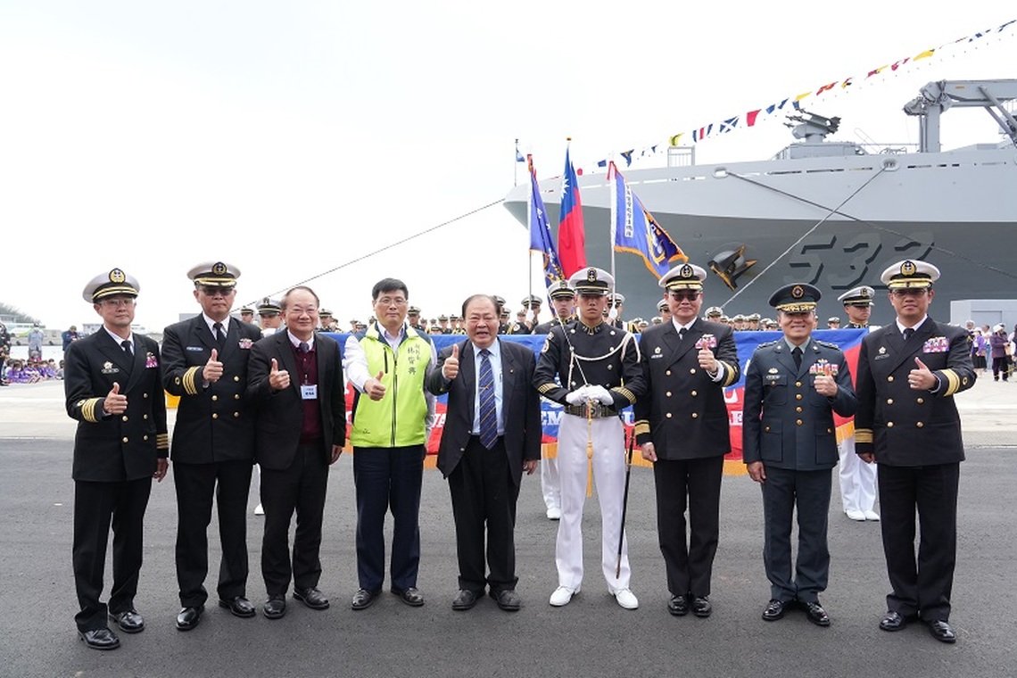 海軍114年度敦睦遠航訓練支隊抵達澎湖 陳光復熱情迎接並表達敬意