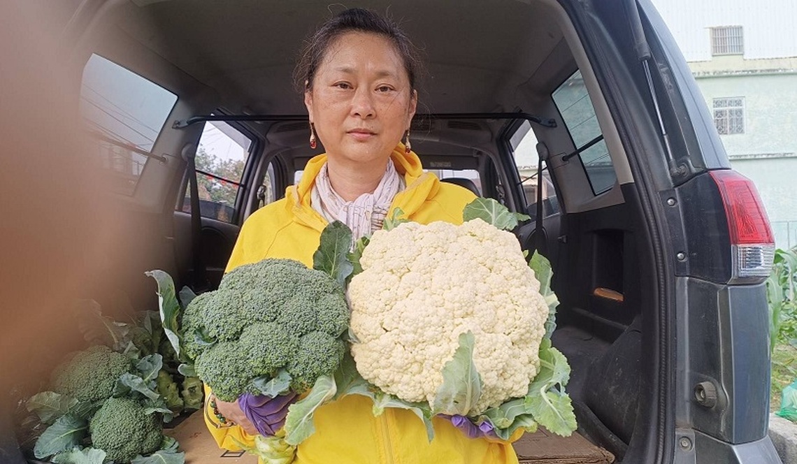 應天府信眾楊佩綝 義賣蔬菜捐作獎助學金