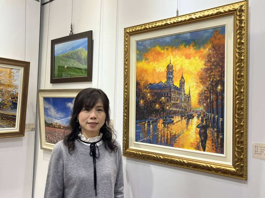 ▲彰化縣藝術家學會理事長陳楣艷表示，學會致力於透過參與各類活動，提升文藝風氣、推廣藝術之美。（記者林明佑翻攝）