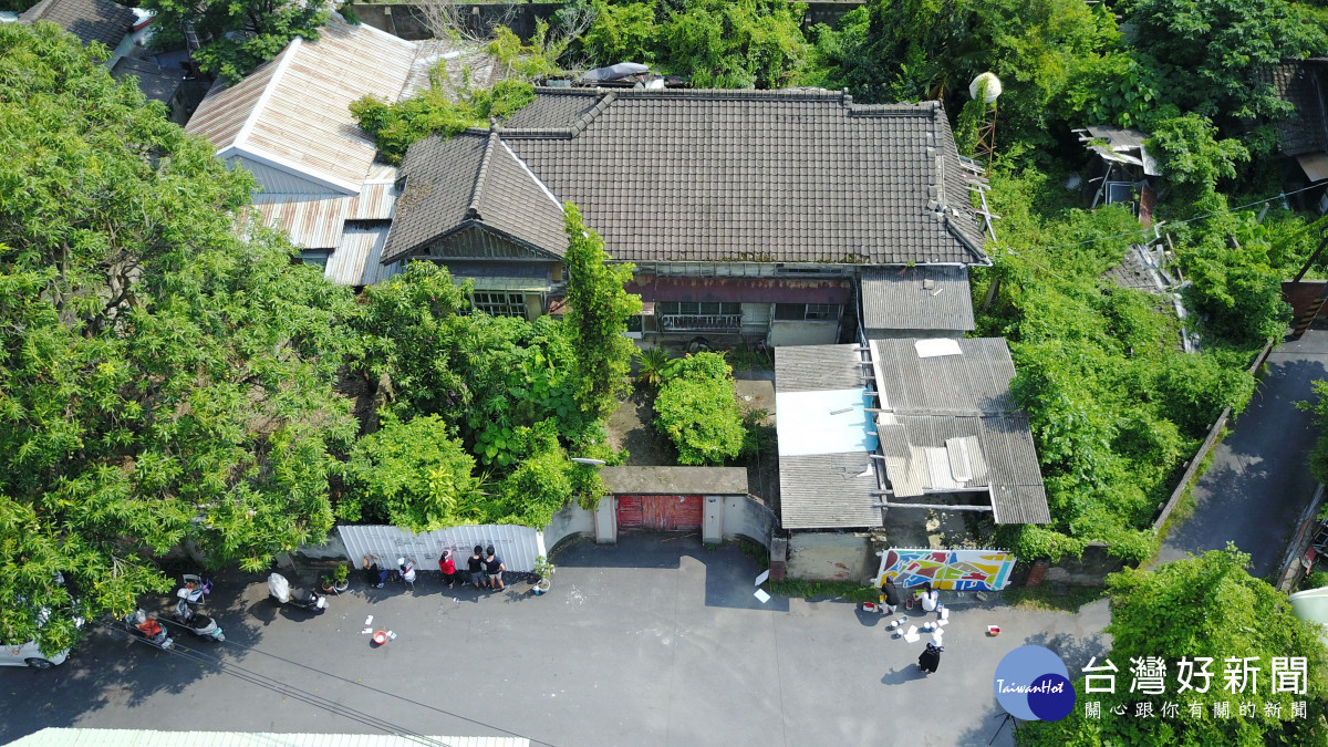 縣定古蹟南郭宿舍空照圖。圖／彰化縣政府提供