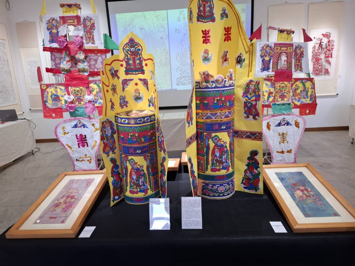 ▲展覽亮點之一：鹿港振榮行天公燈座、七娘媽亭。（圖／記者陳彥霖攝2025.03.14）