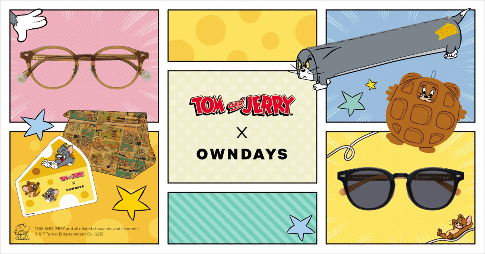 OWNDAYS × 湯姆貓與傑利鼠85週年聯名款登場!