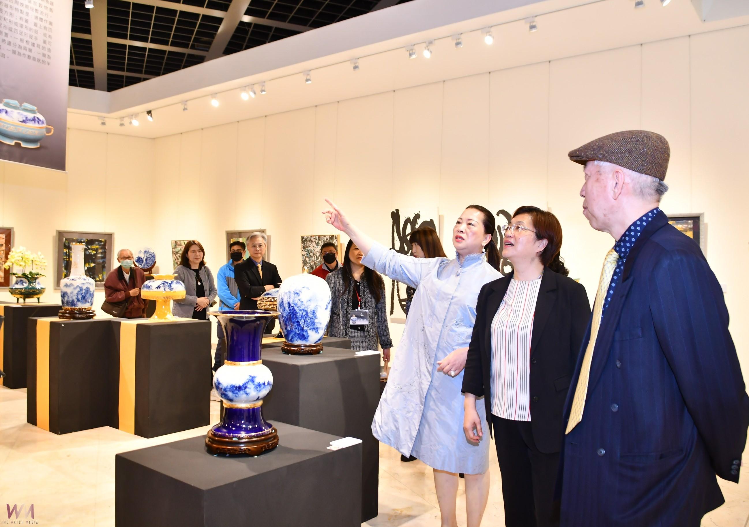 (有影片)/彰化美術館卓麗秋與梁永斐雙人藝術展 跨域融合傳統與現代 - https://www.watchmedia01.com