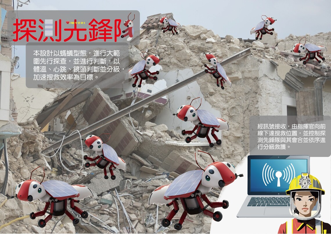 漾新聞 | 義守大學學生創新設計「機器蟻」 防災搜救新利器奪佳作