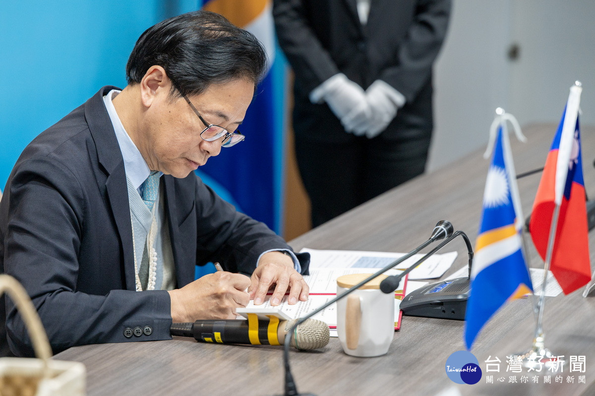 桃園市長張善政進行姊妹市簽署。<br /><br /> 