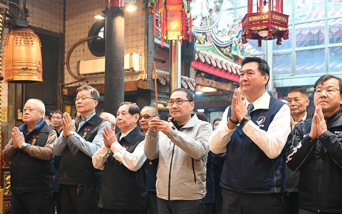 觀音聖誕千秋參拜 侯友宜:臺灣合心合力、國泰民安