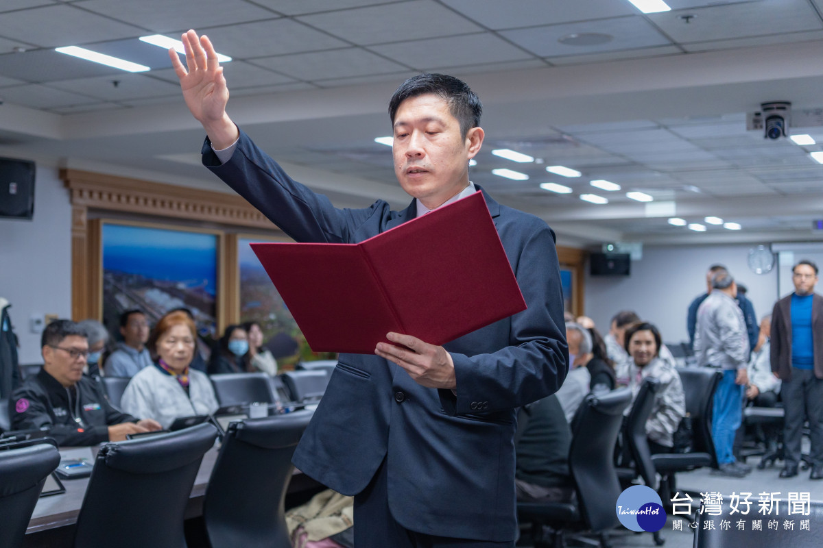 新任環境保護局長顏己喨宣誓典禮。