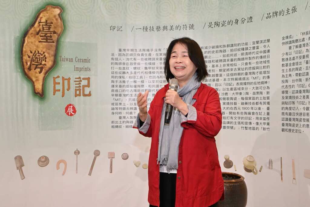 ▲主辦單位拓展文教基金會董事長翁金珠。（記者張玉泰攝）