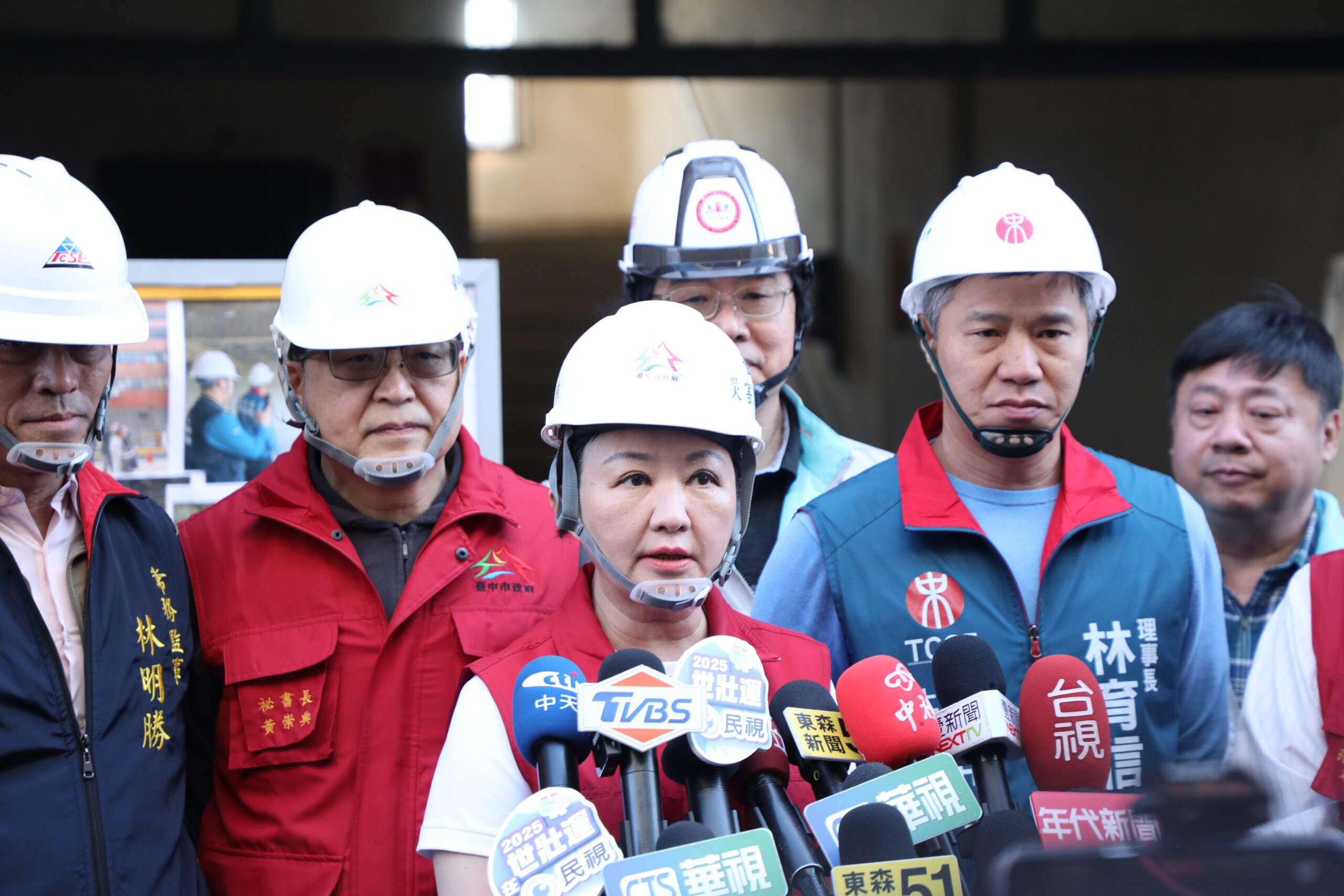清水老舊大樓塌陷跨局處動員搶災　盧秀燕訪視受災戶允全力復原
