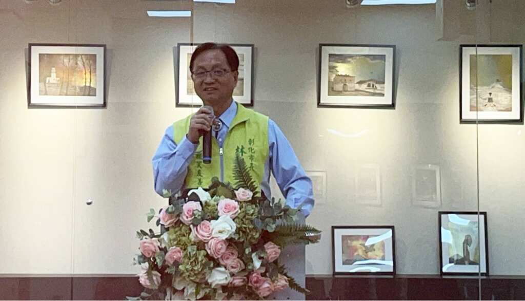 ▲彰化市長林世賢誠摯邀請喜歡藝文活動的市民們踴躍前往參觀。（記者林明佑攝）