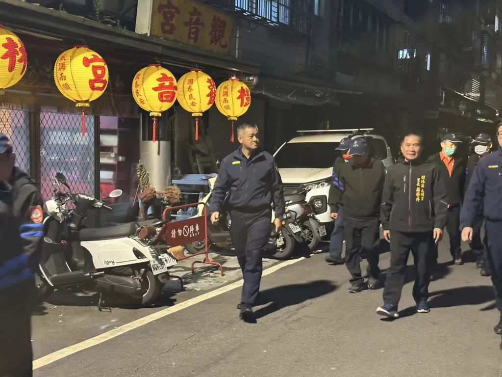 分局長至樹林區太順里參與守望相助隊巡守