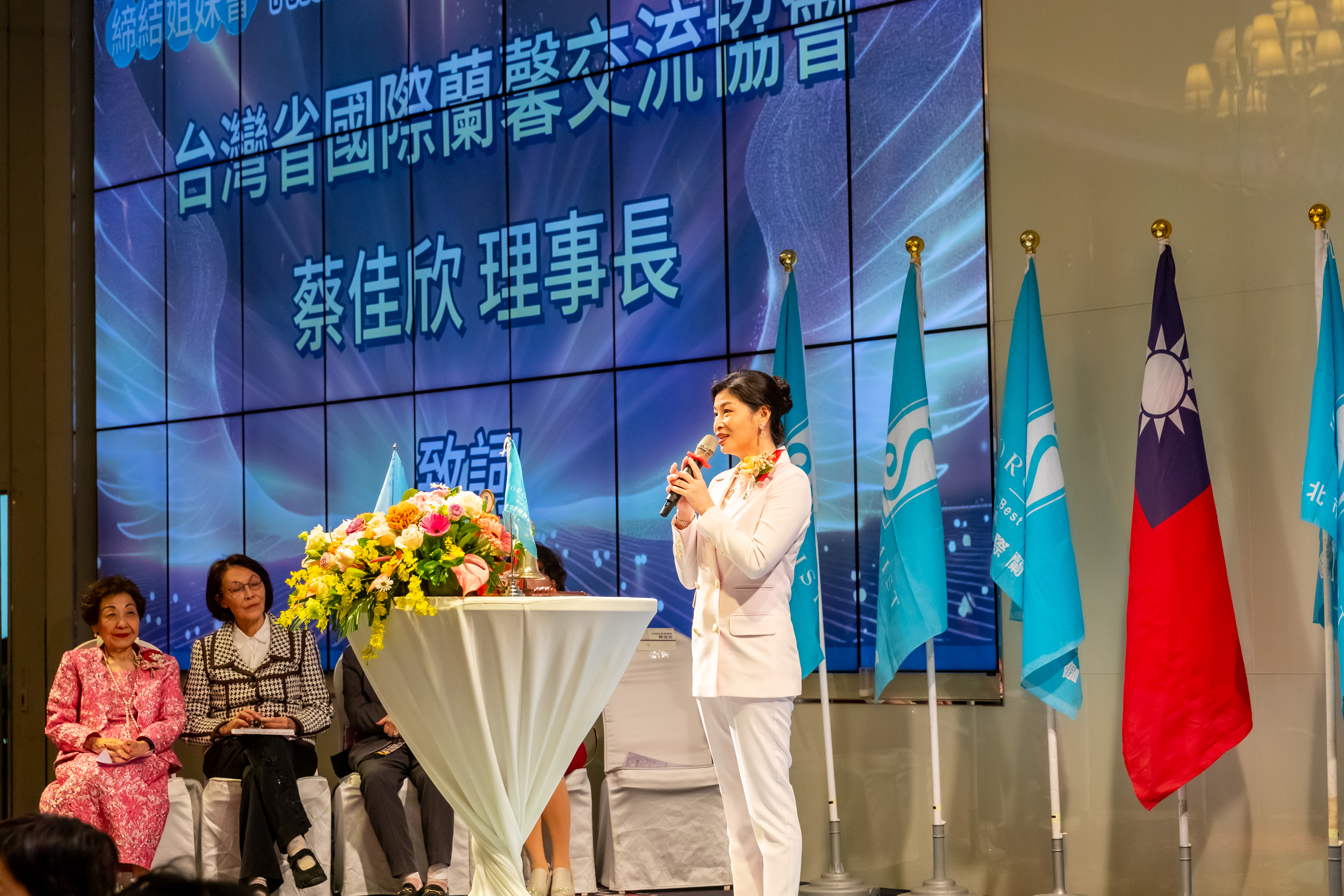 圖 台灣省蘭馨理事長蔡佳欣。 記者王偉翻攝