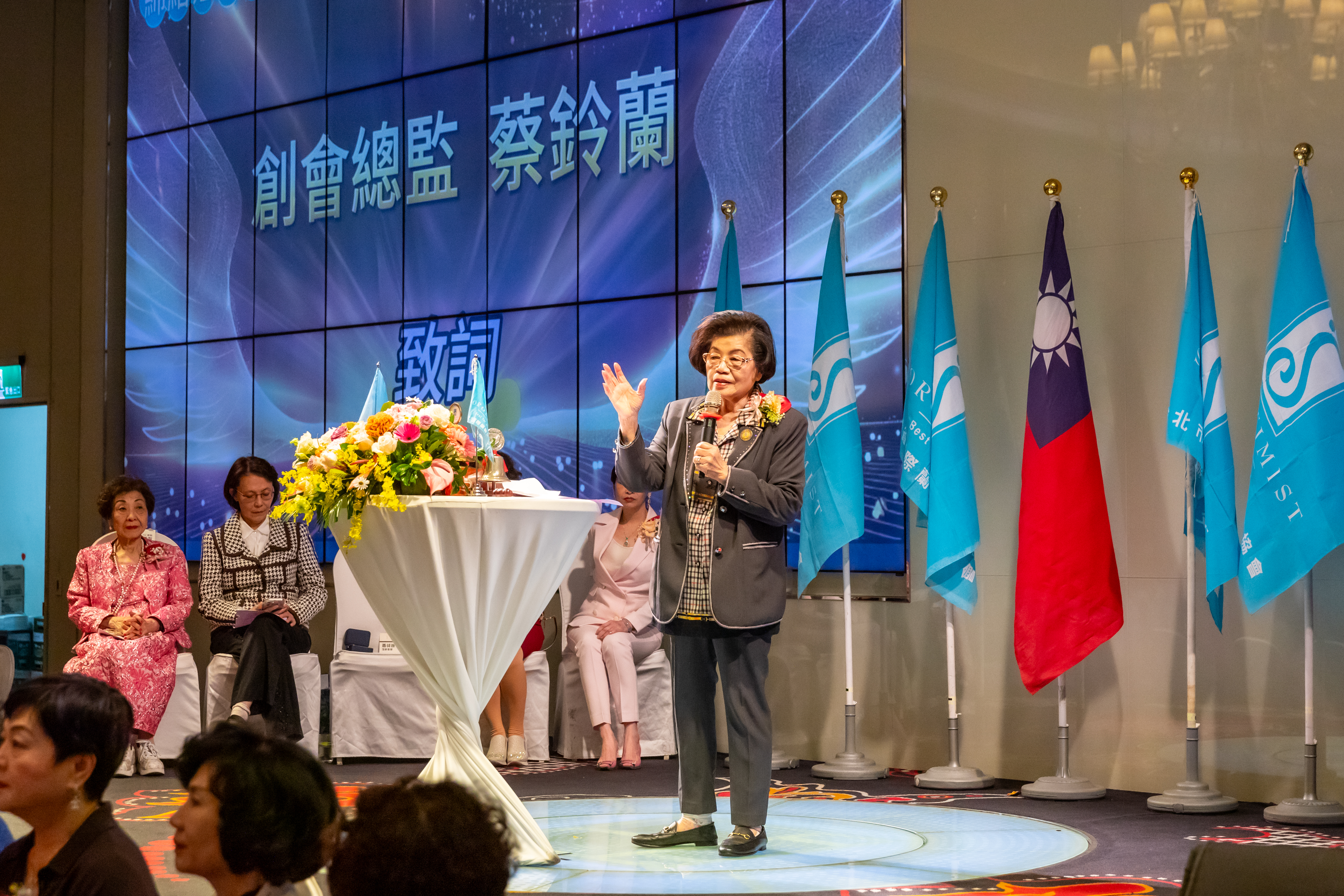 圖 台灣省蘭馨創會理事長 蔡玲蘭。 記者王偉翻攝