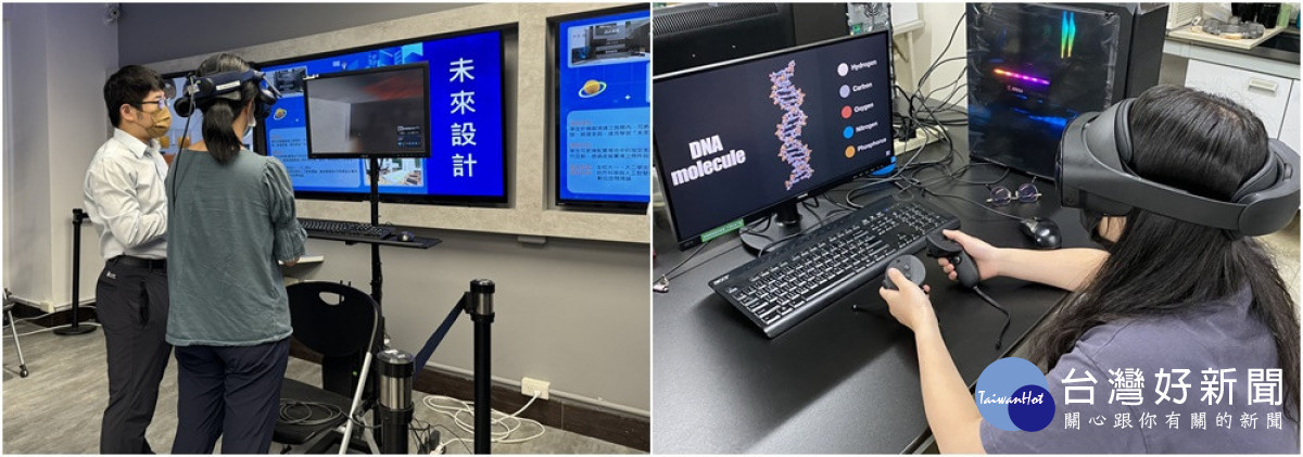 為深化AI教育，中原大學提供學子優質的學習環境。(圖為生科系AI學習空間)。中原大學全面落實AI基礎教育，培育人工智慧人才。