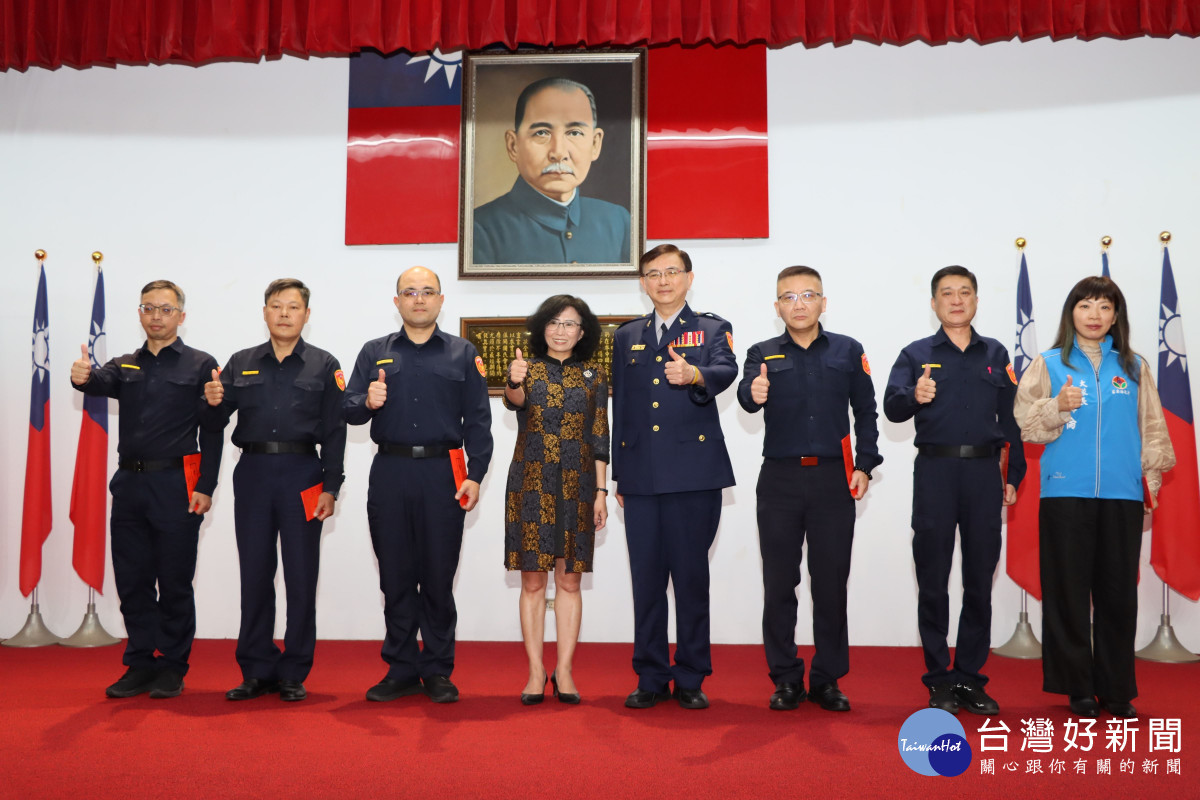 苗栗縣警局3月份月報　副縣長表揚偵破刑案有功及為民服務績優警員