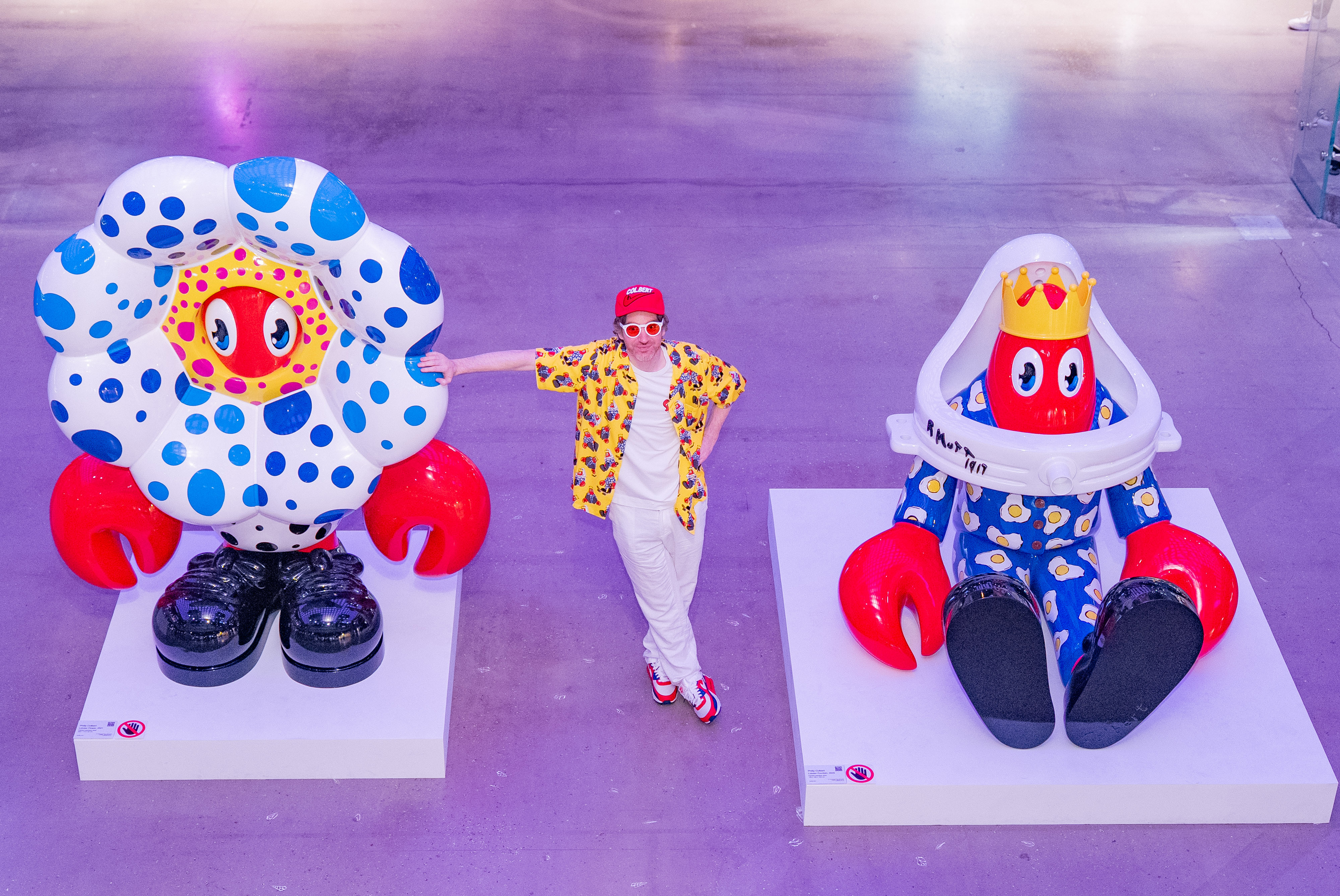 Colbert的五件標誌性龍蝦雕塑亦將於K11 MUSEA內展出，.其中包括 「Lobster Fountain」及「Lobster Flower」 (Photo Credit: Anthony Kwan, Getty Images)