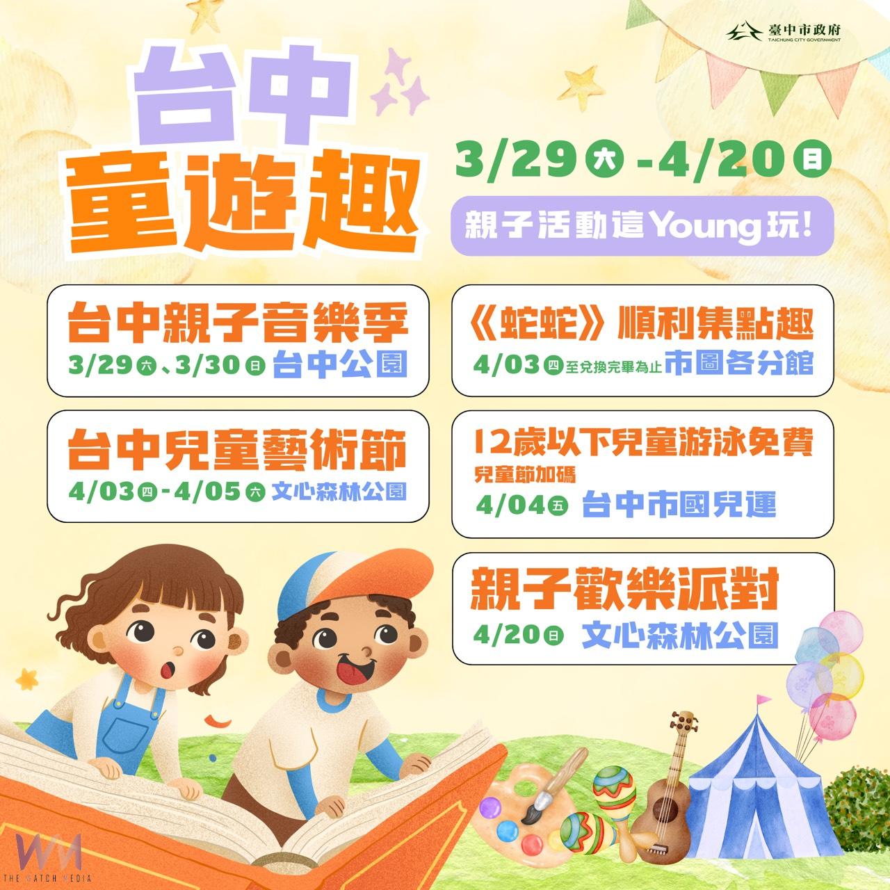 溜小孩放電最新攻略！「台中童遊趣」 「親子音樂季」重磅活動3/29搶先揭幕