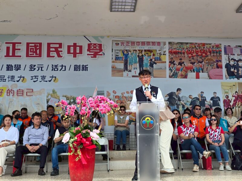 圖文：市府教育局長蔣偉民致詞。