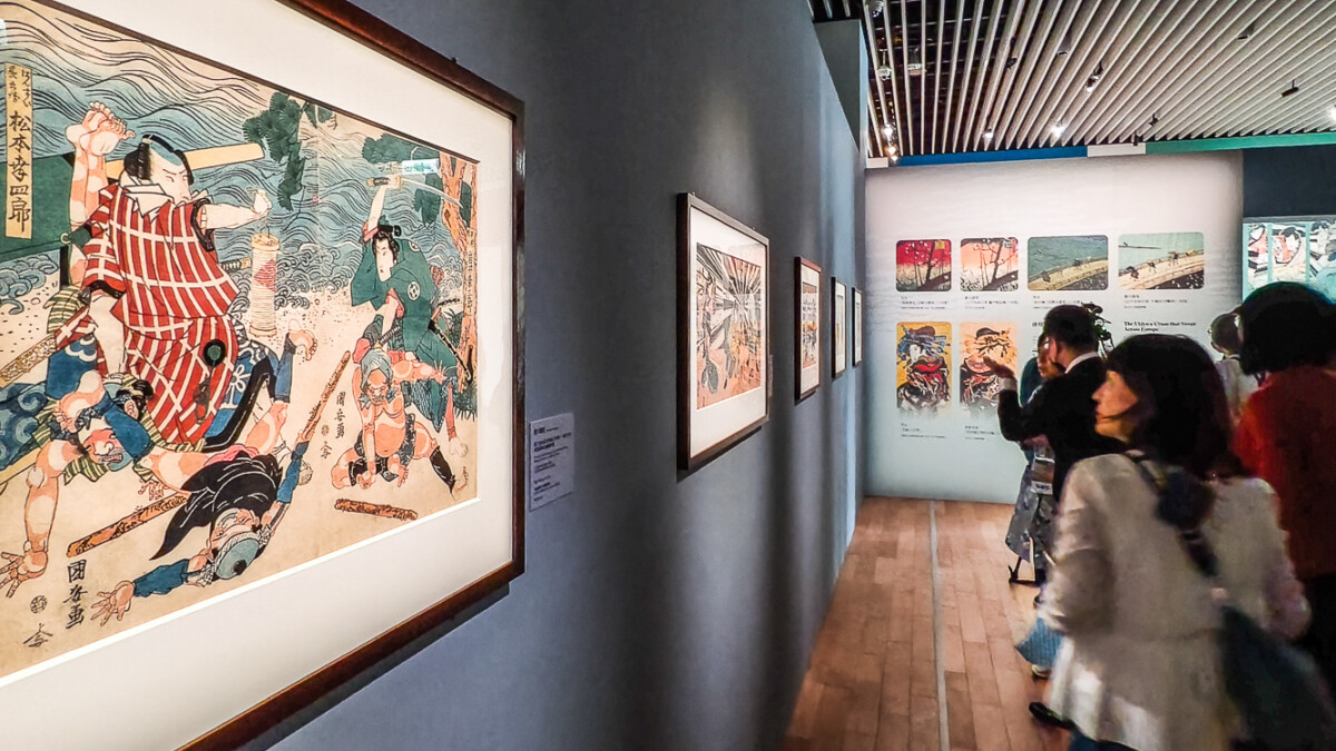 ▲「從江戶到近代—東京富士美術館浮世繪典藏展」以四大主題展出。（圖/記者黃淑貞攝）