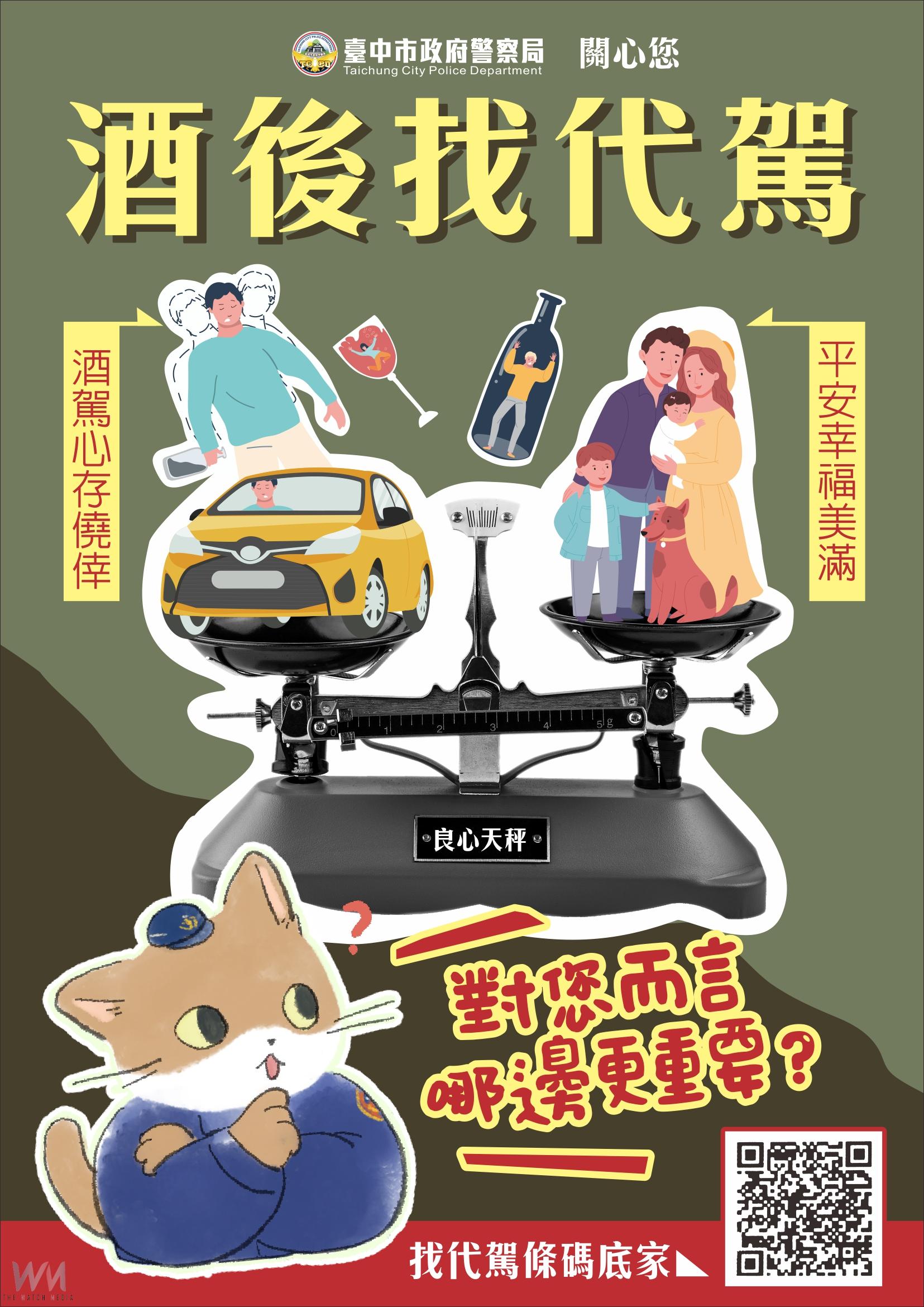 酒駕零容忍!酒後選擇計程車還是警車 中市警提醒:代價差很大 - https://www.watchmedia01.com