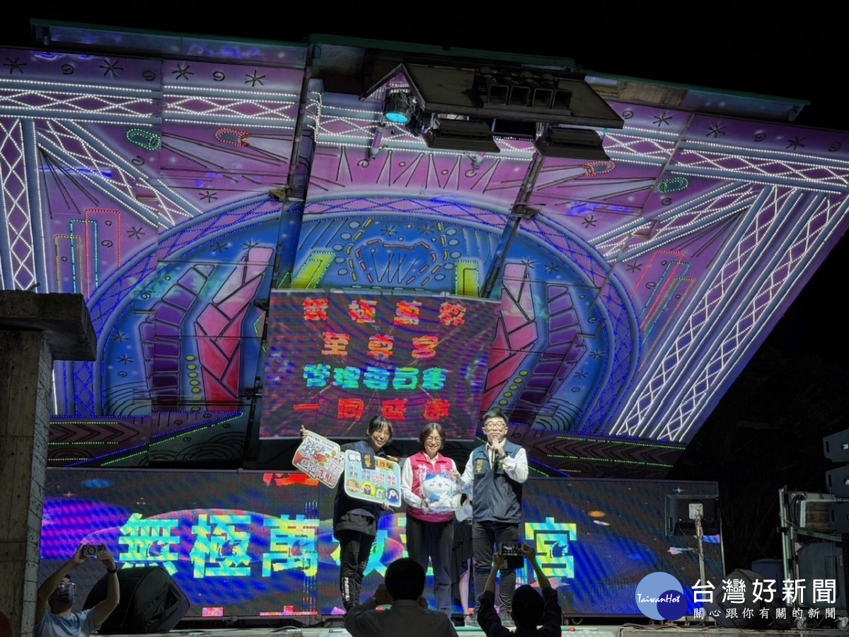 嘉義縣民雄警分局打詐宣導團結合新港鄉宮廟活動推廣防詐／警方提供