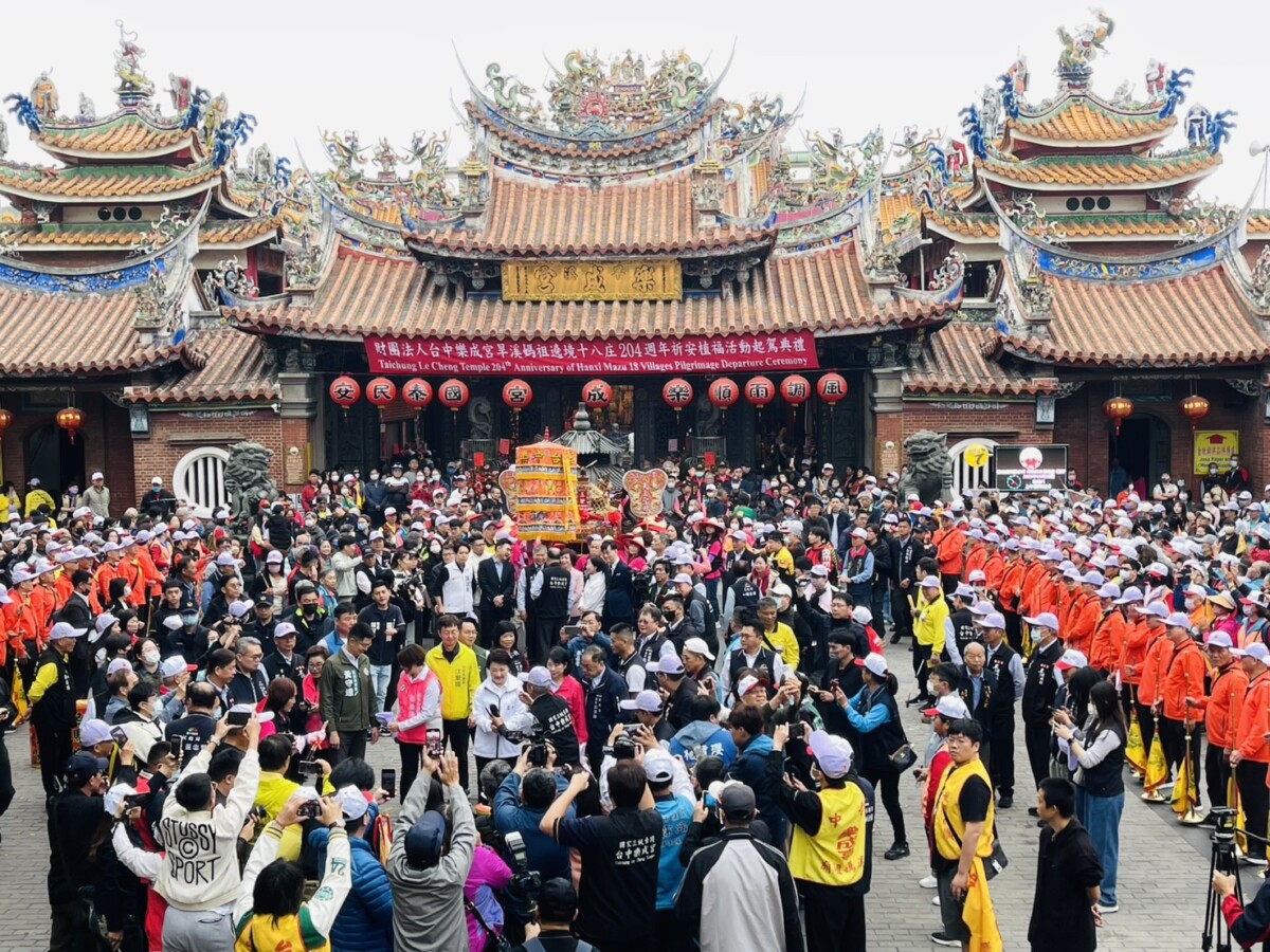 ▲遶境天數全台最長!台中樂成宮「旱溪媽祖遶境十八 庄」邁入204週年。(圖/記者顏淑娟攝)