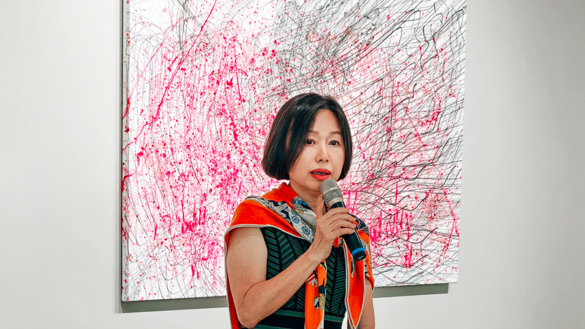 ▲高雄現代畫學會聯展王富娘。（圖/記者黃淑貞攝）