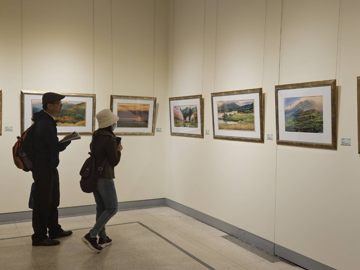 圖 洪東標70創作展即日起至4月16日於大墩文化中心展出 記者王偉翻攝