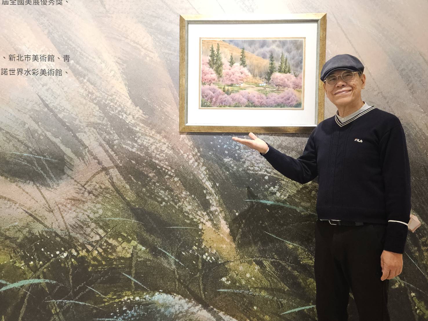圖 洪東標70創作展現正於大墩文化中心展出 記者王偉翻攝