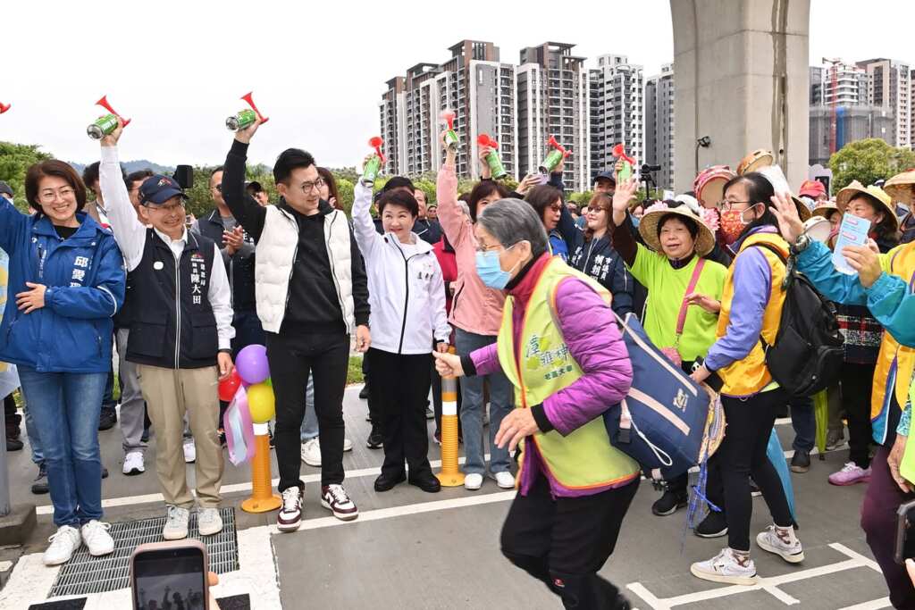 ▲市民健行活動。（記者張玉泰攝）