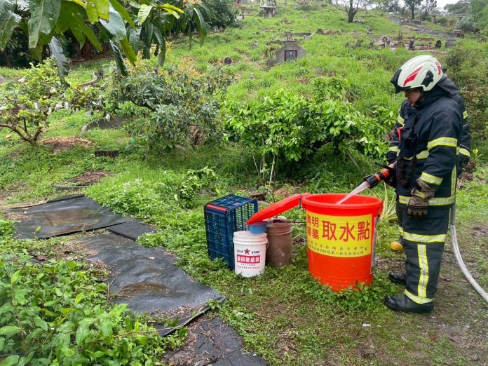 桃消大有分隊墓地火警演練登場 超前部署救災能量 71 S 30072883 0