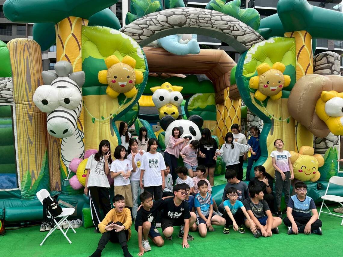 漾新聞|河堤國小兒童節嗨派對 氣墊跳跳屋、即刻救圓水樂園與披薩DIY體驗嗨翻天
