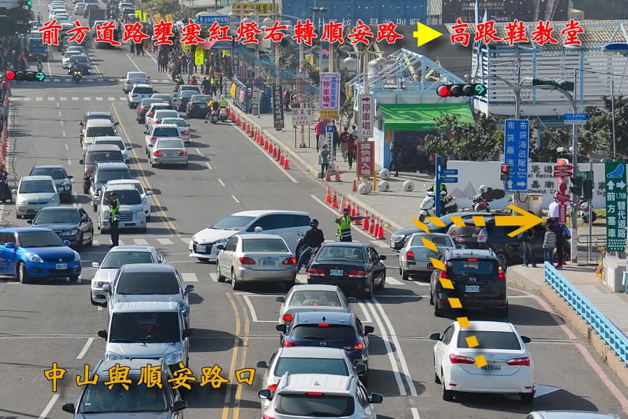 布袋警分局在清明連假期間加強交通疏導／警方提供