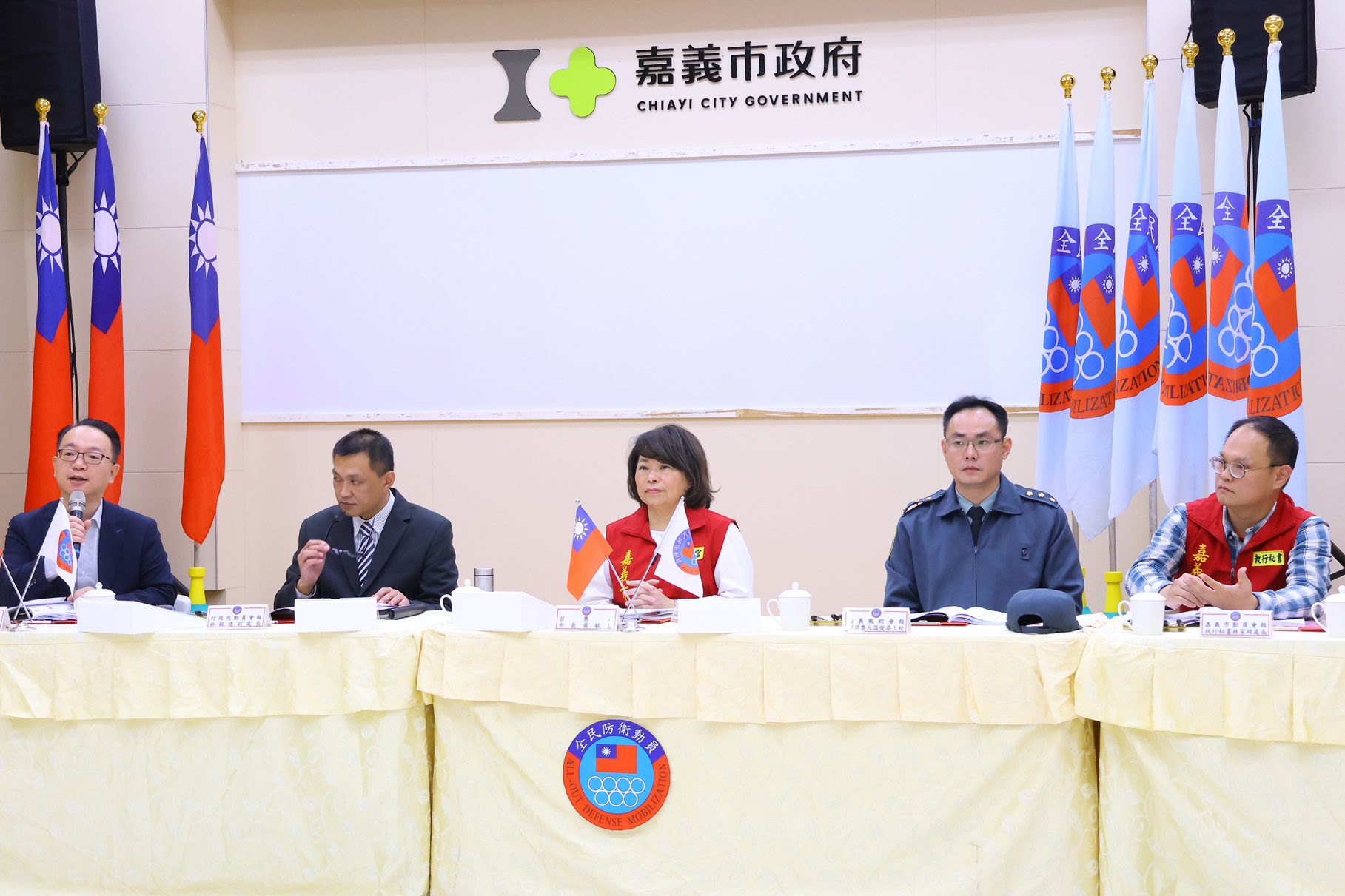 嘉義市召開三合一會報　超前部署全民防衛網