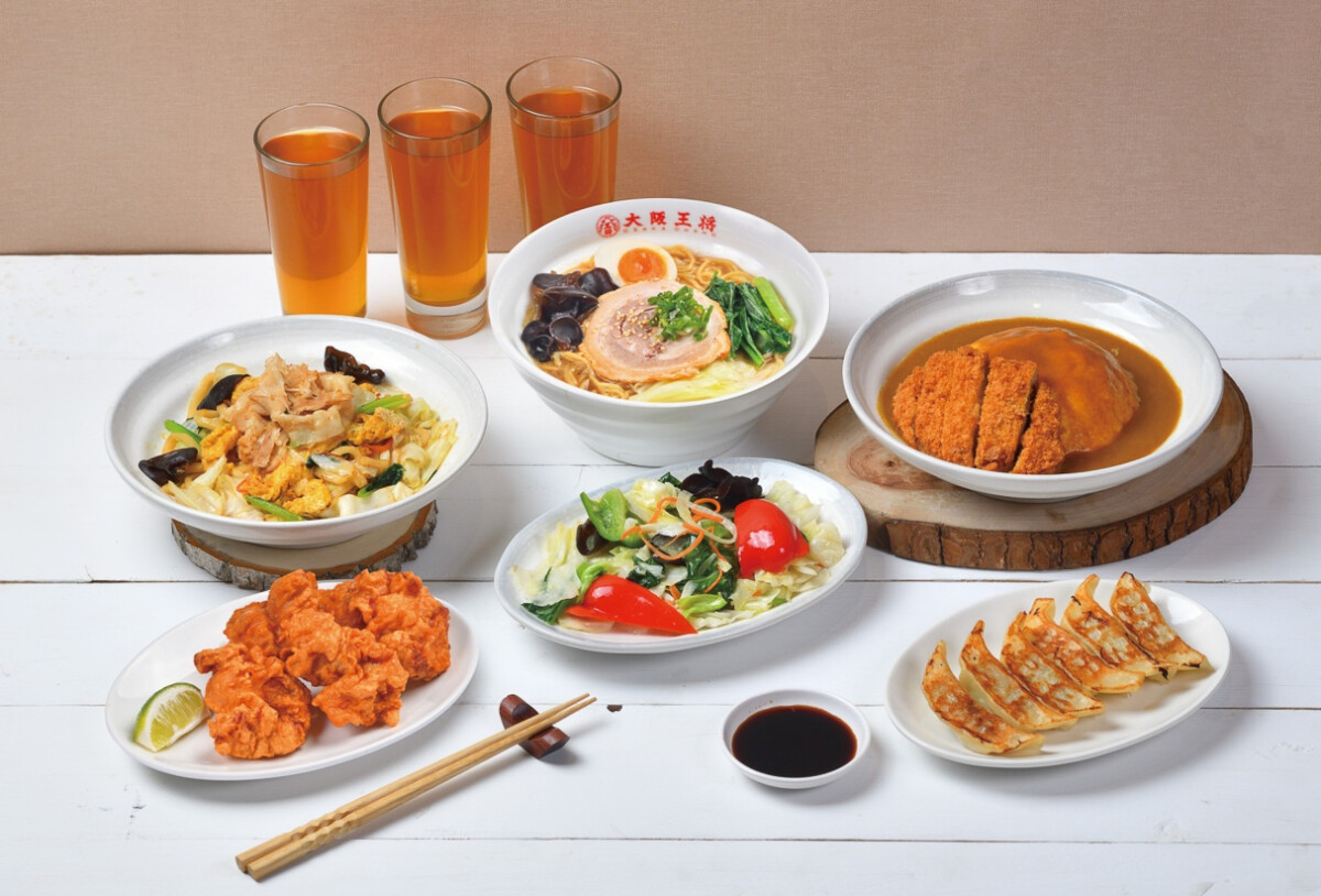 ▲Global Mall新左營車站推大阪王將「季節3人食事套餐」原價1,030元、優惠價980元。（圖/Global Mall新左營車站提供）
